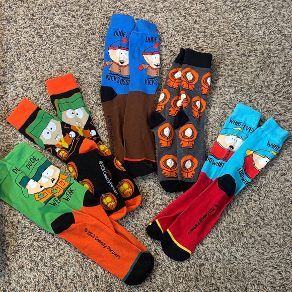 Other - Cartoon Character Men's Socks Set - Multicolor